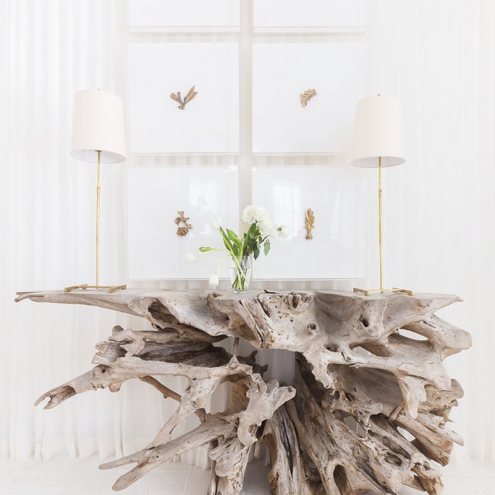 浮木控制台片和艺术改造阿吕思家滩