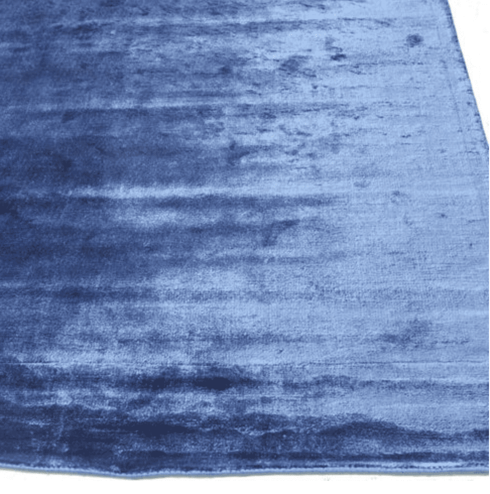 钴蓝色土布地毯