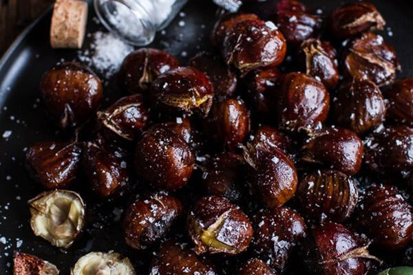 如何烤栗子 - 盐渍咖啡黄油烤栗子