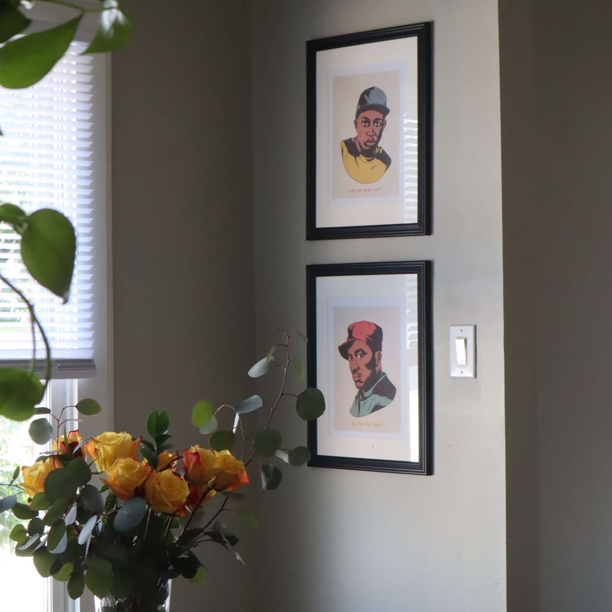 挂着“一个部落的叫做追求”的肖像