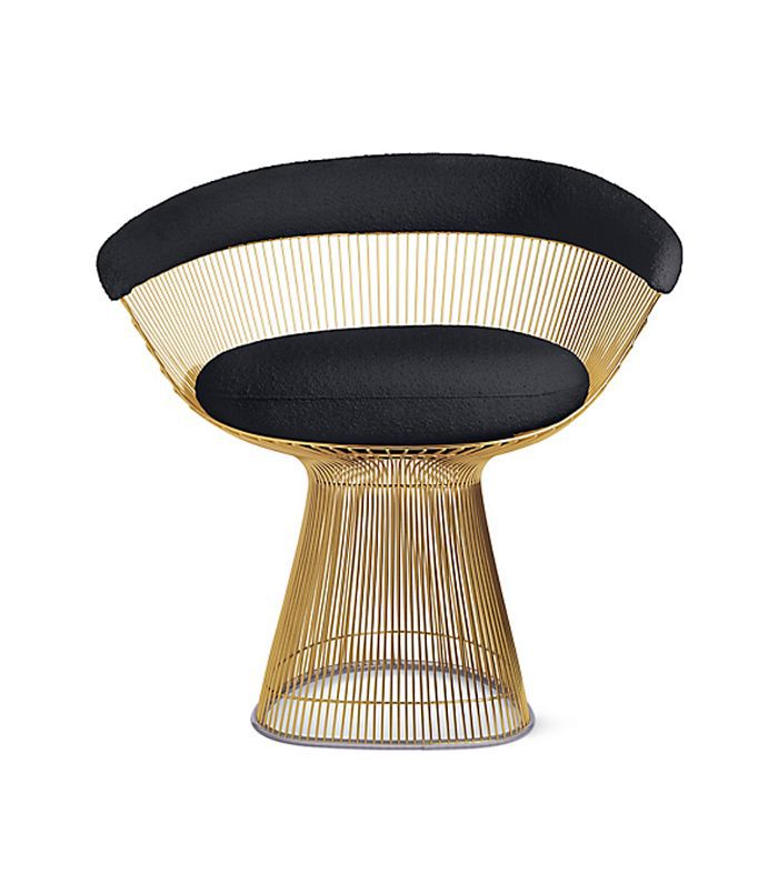 Platner皮革扶手椅,