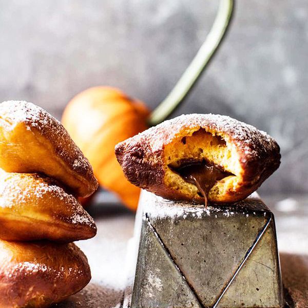 简单的感恩节甜点- Nutella酿南瓜南瓜饼