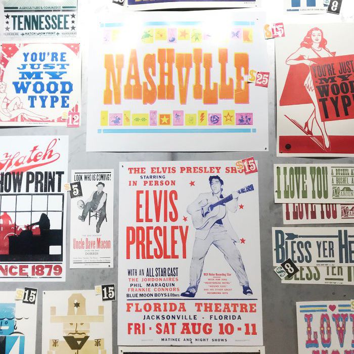 在纳什维尔最好的事情就是展示印刷品