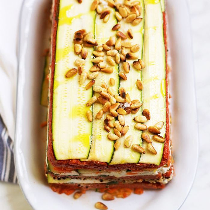 红辣椒意大利乳清干酪西葫芦千层面