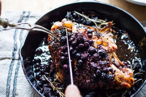 烤火鸡与蓝莓香醋釉