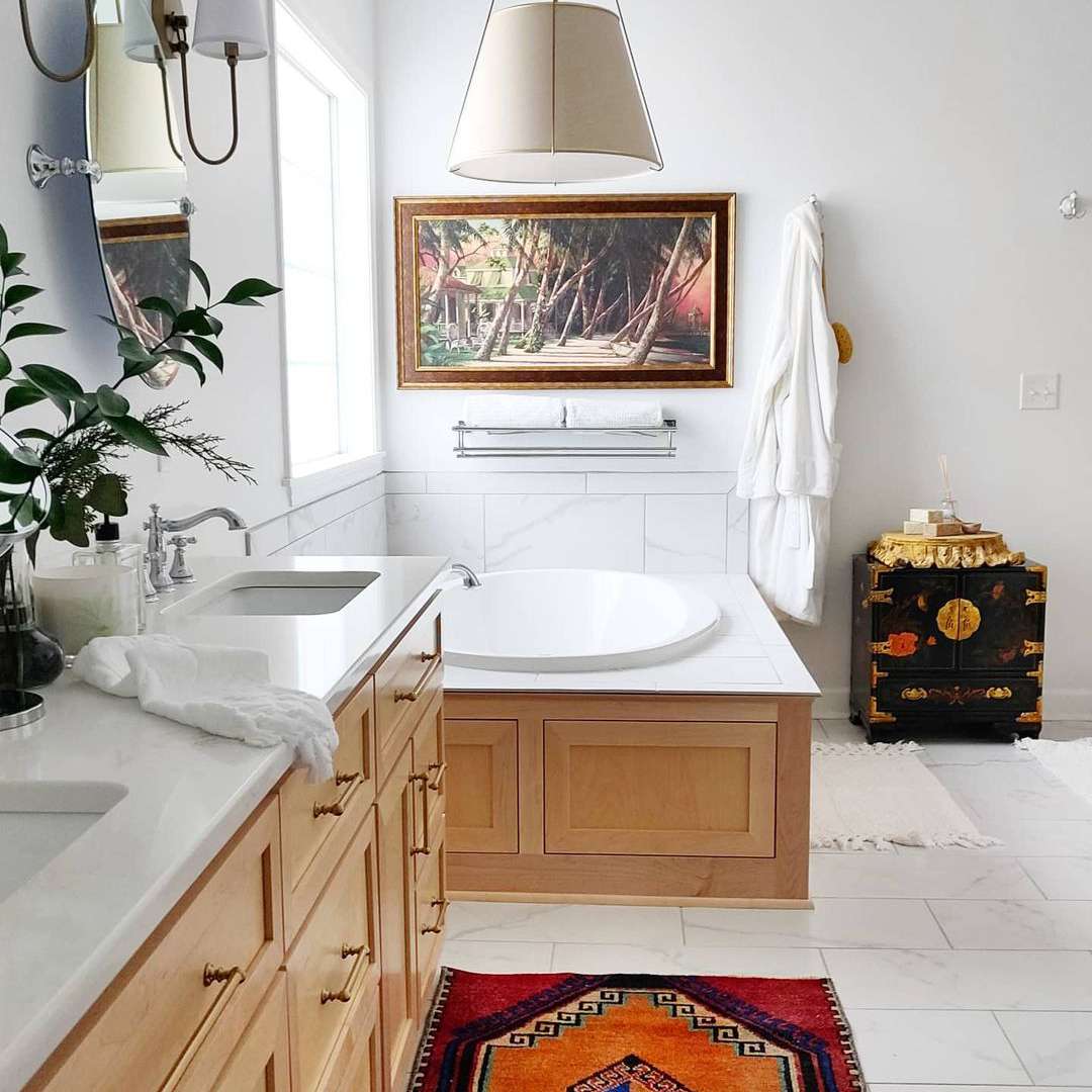 带有复古细节的浴室