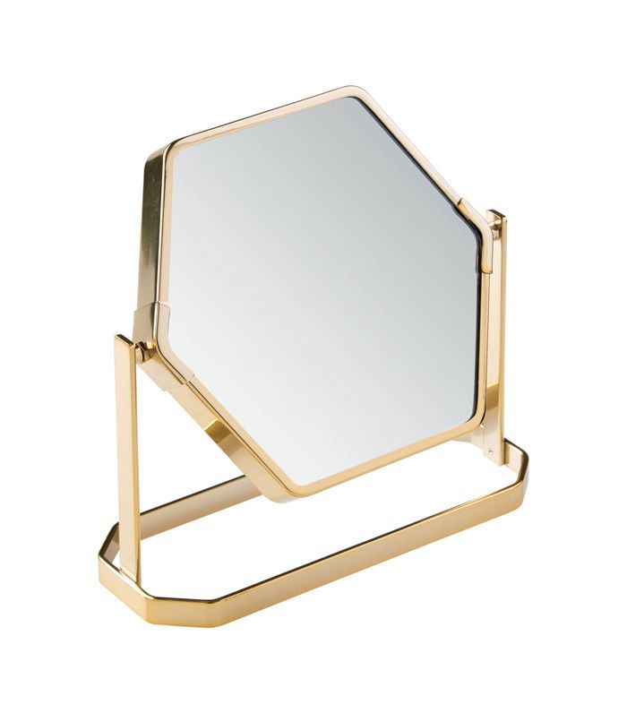 浴室的镜子上金