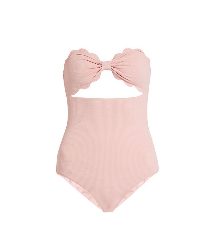 昂蒂布扇贝边泳衣