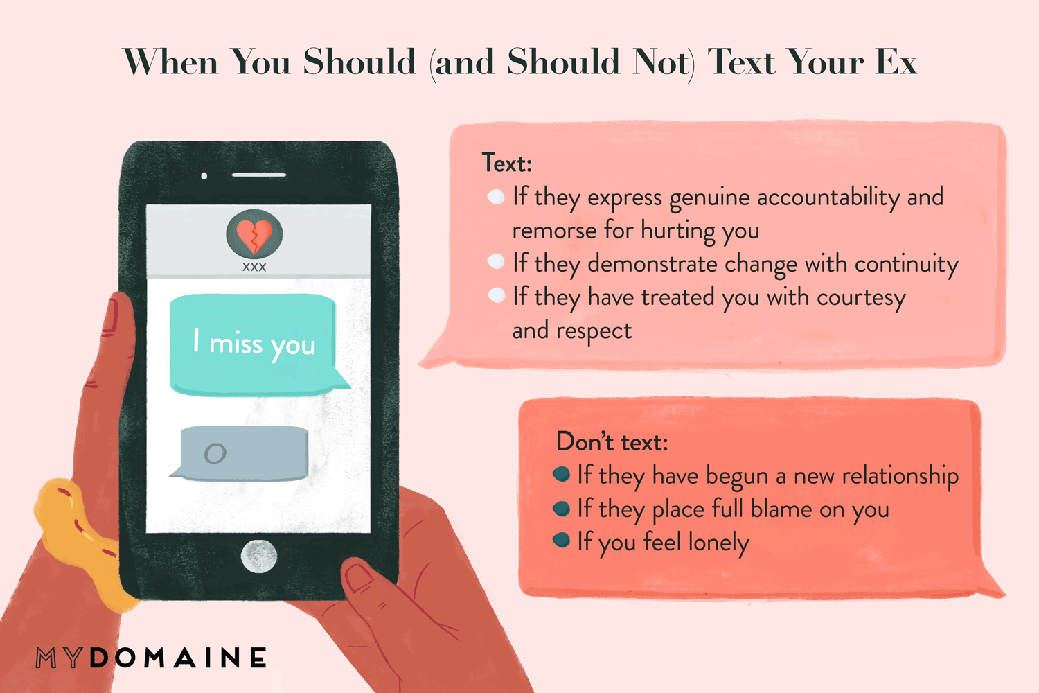 什么时候你应该(也不应该)给你的前任发短信