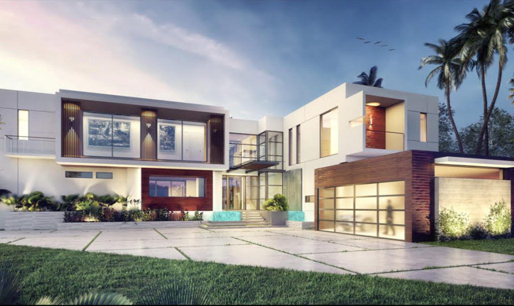 现代玻璃佛罗里达州房子