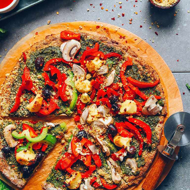 花椰菜素食比萨