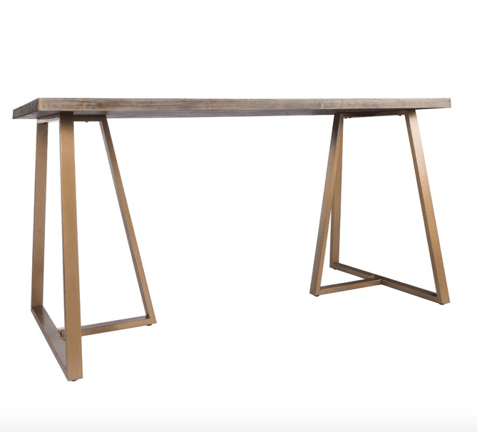 木顶黄铜桌子腿