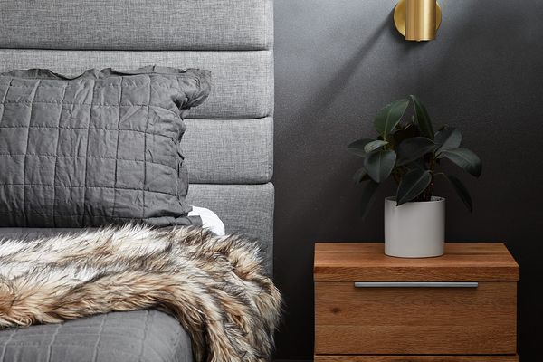 所有灰色豪华卧室