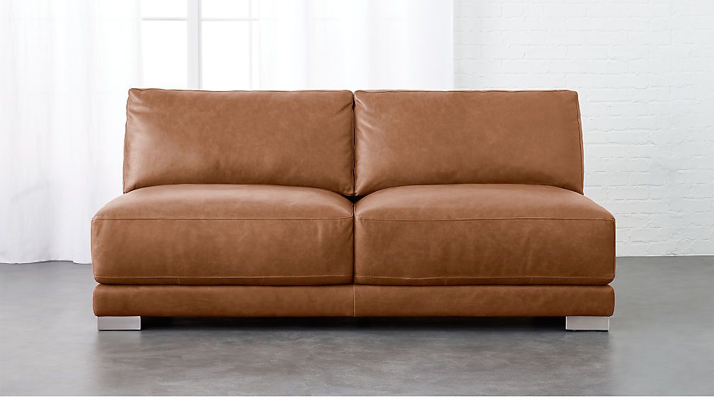 Gybson干邑皮革Love Seat by CB2