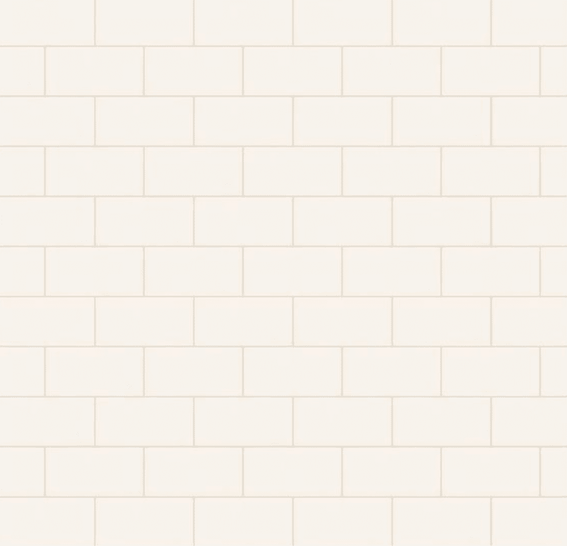 里滕豪斯广场无光北极白3英寸。x 6。陶瓷地铁墙砖