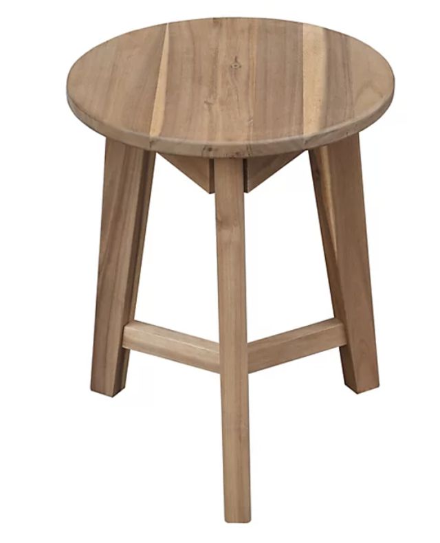 避风港金合欢木圆凳