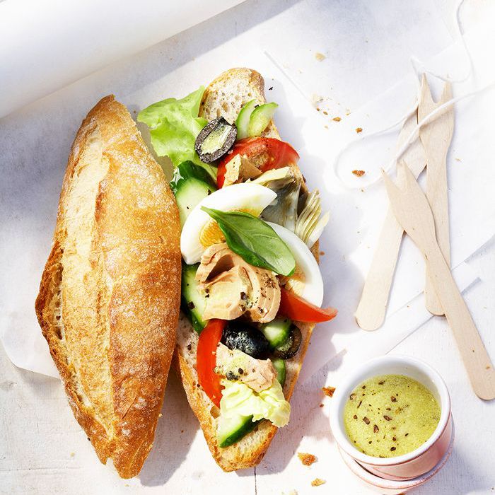 经典的法式食谱 - 疼痛Bagnat