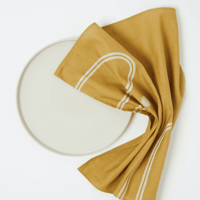 Kesslyr Dean拱形方块印花餐巾