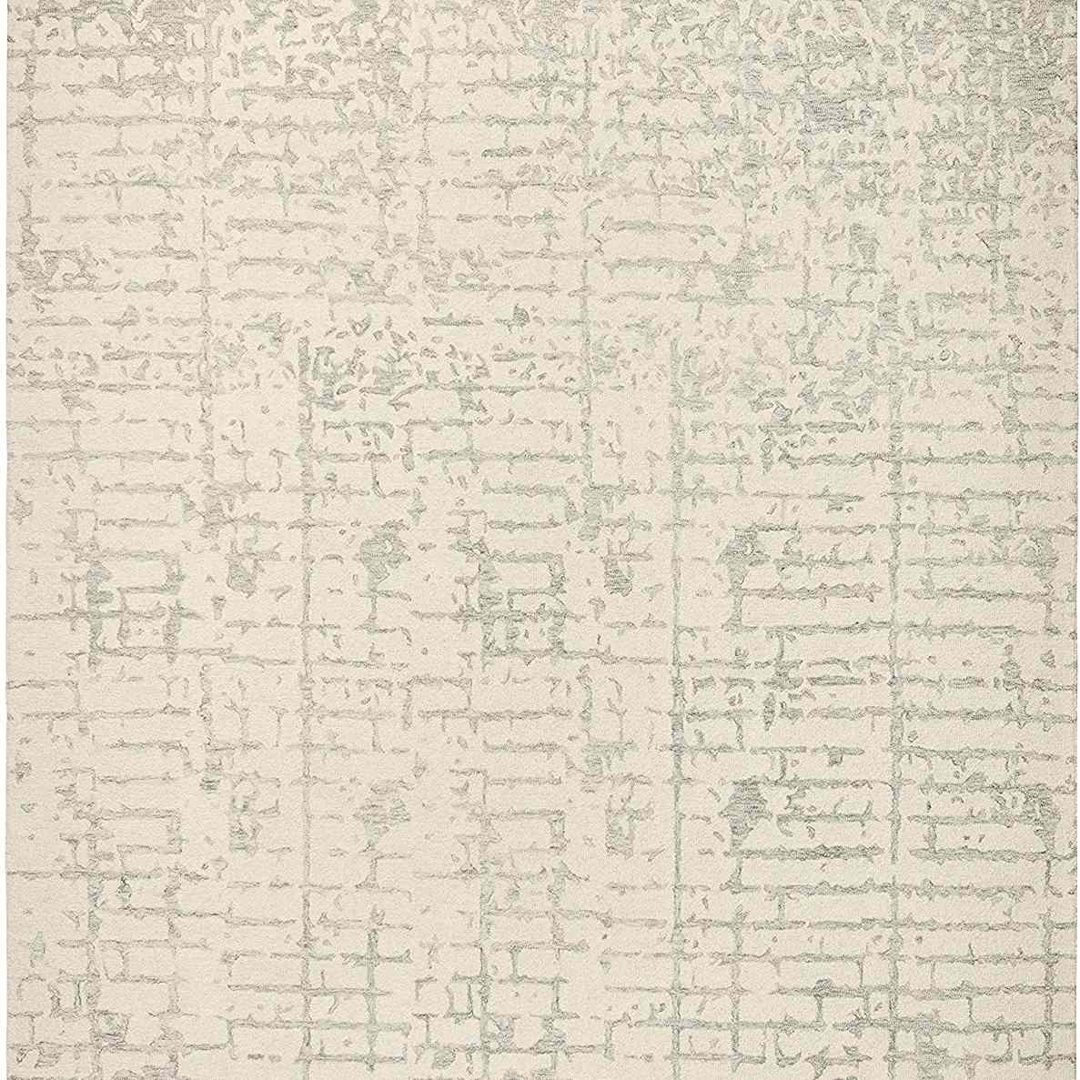 亚马逊品牌铆钉当代仿旧线性羊毛地毯区