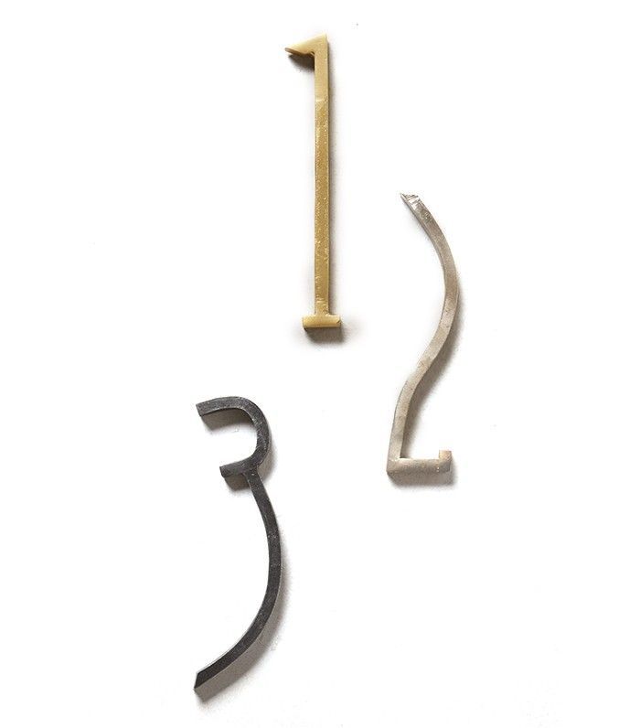 Anthropologie的手工焊接门牌号码