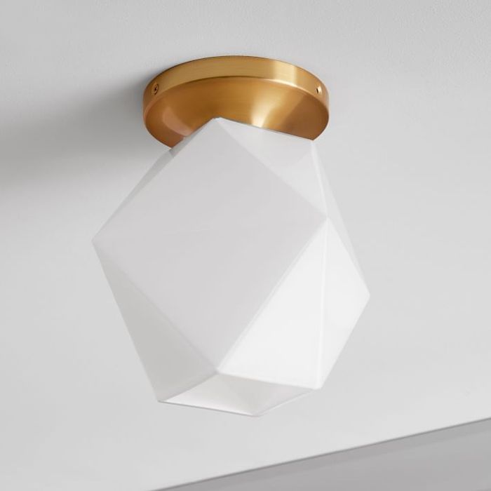 西榆雕塑玻璃刻面嵌入式安装的