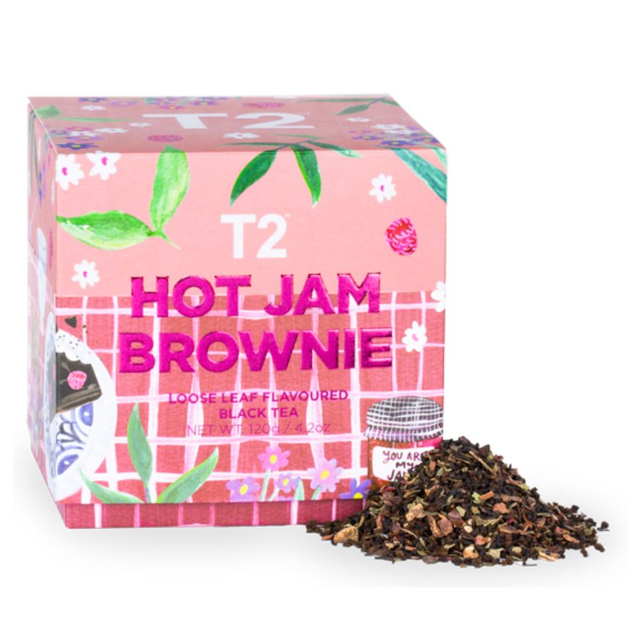 热果酱茶布朗尼