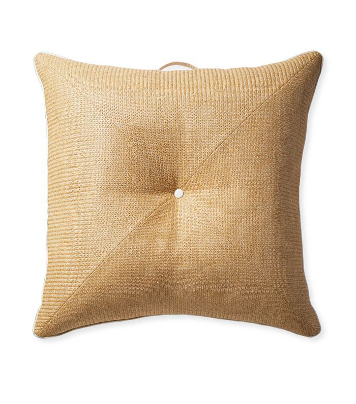 瑟琳娜和莉莉港岛地板枕头-拉菲亚