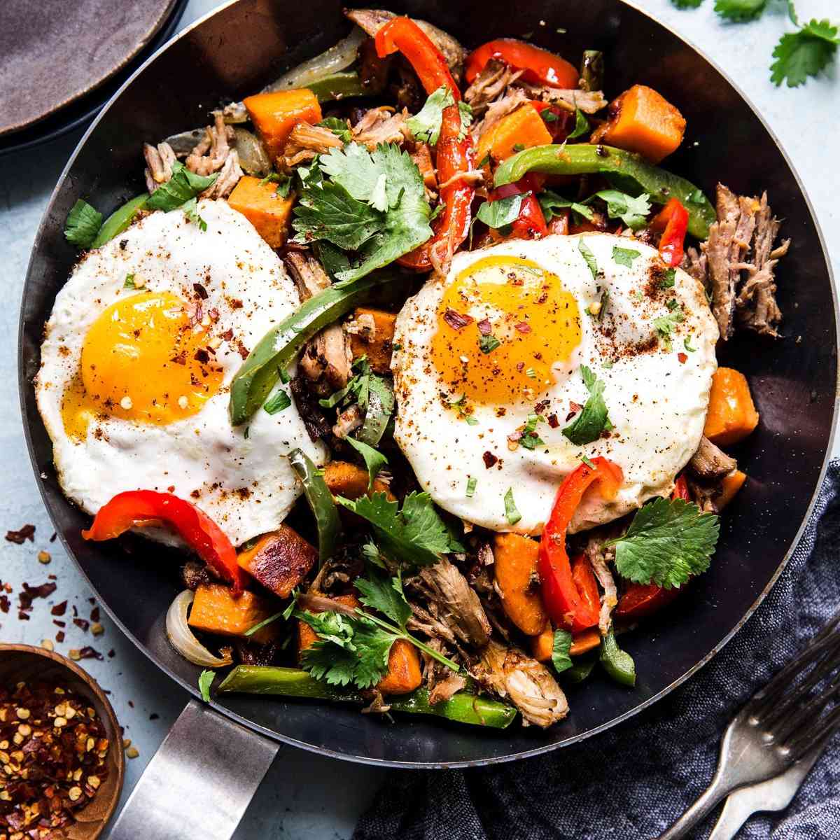 甘薯猪肉丝哈希 - 最佳无麸质食谱