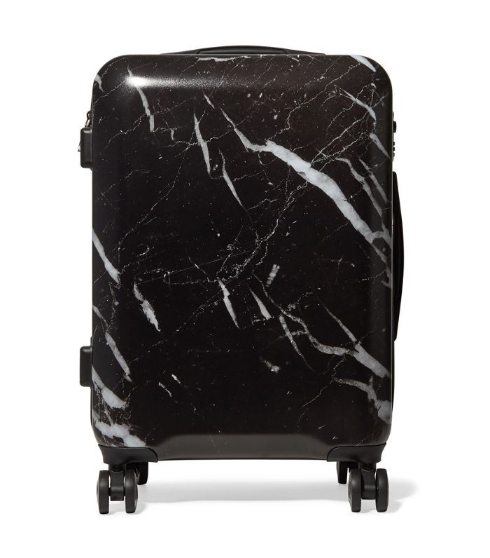 Astyll随身携带的大理石花纹的硬壳旅行箱