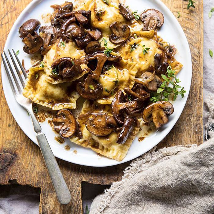秋季晚餐的创意——奶油香菇馄饨
