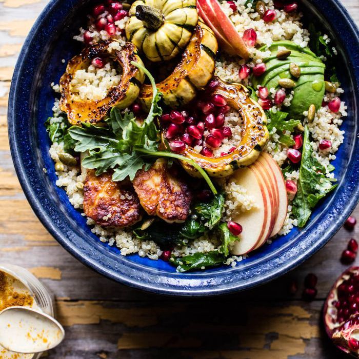 健康谷物碗，石榴籽“class=