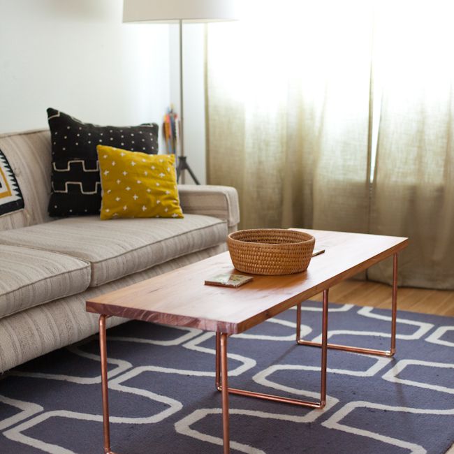 与DIY铜管脚茶几