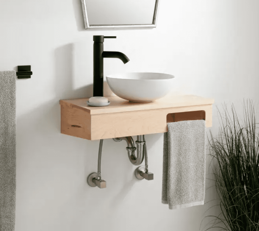 壁挂式木制水槽