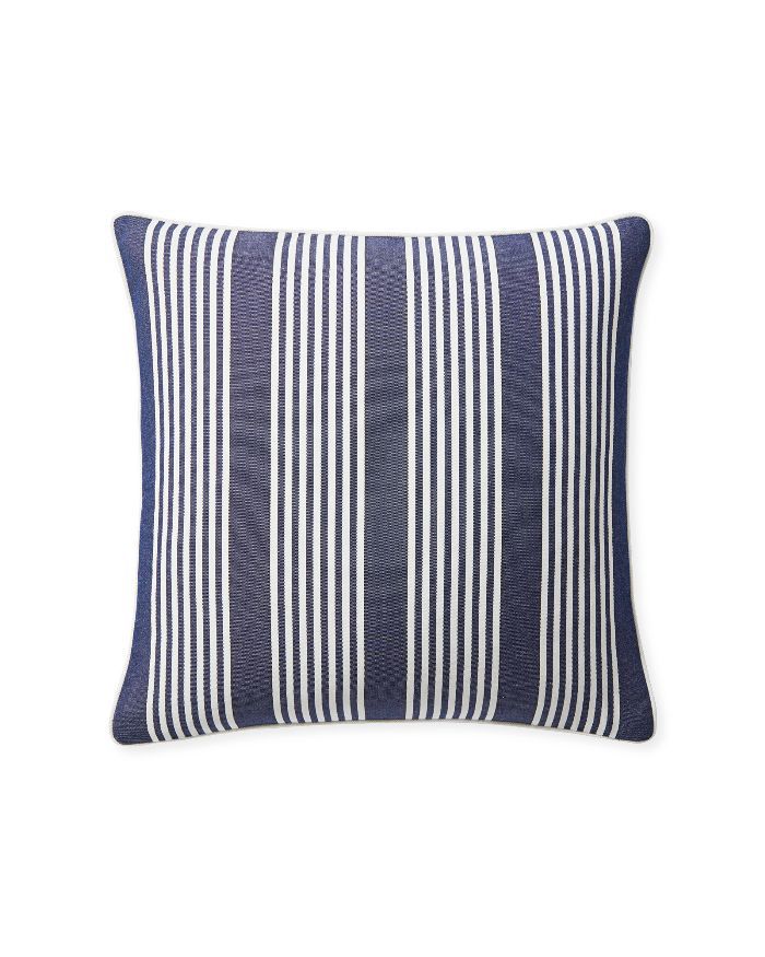 小威和百合多年生植物小屋条纹枕头套