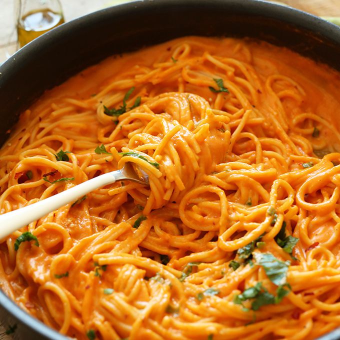 烤红椒意大利面