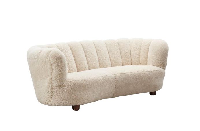 丹麦细木工香蕉沙发