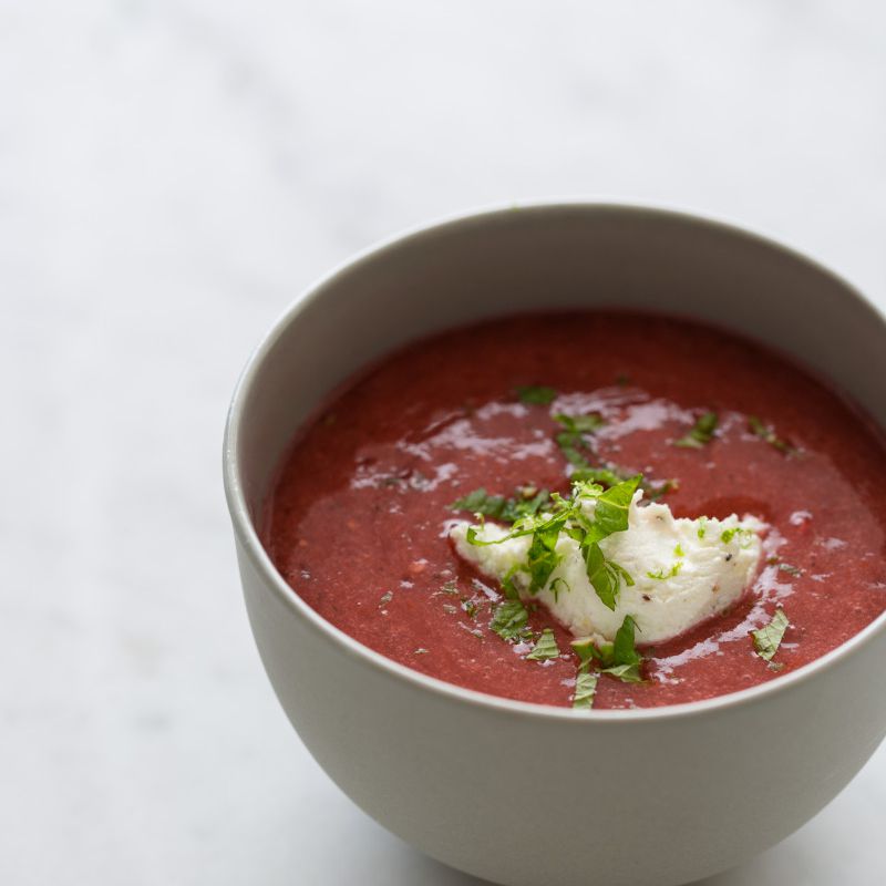 草莓番茄西班牙凉菜汤